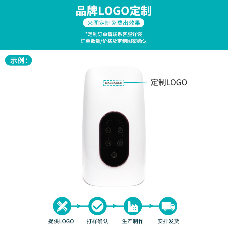 Nuevo masajeador de mano eléctrico masajeador de mano caliente compresa caliente amasado airbag empuje cuerpo masajeador