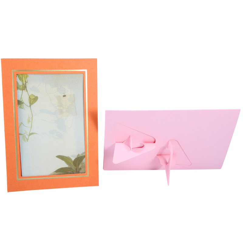 Small bracket 10 color mixed gilding double bracket paper photo frame 6R cardboard photo frame 4X6 inch photo paper photo frame