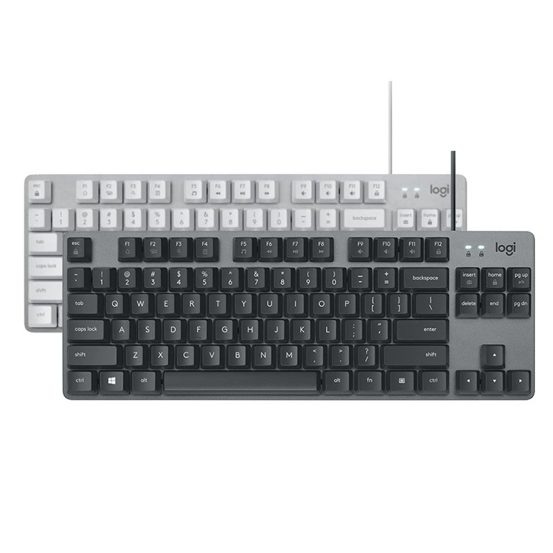 LOGITECH Logitech K835 проводная механическая клавиатура черная и белая зеленый-красный стержень игровая офисная общая подборка