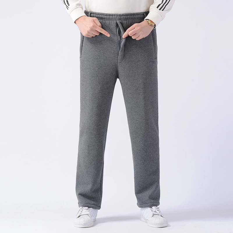 Производители оптовые мужские кашемировые спортивные штаны с Удобрение на флисовой подкладке свободные хлопковые брюки больших размеров с эластичной высокой талией