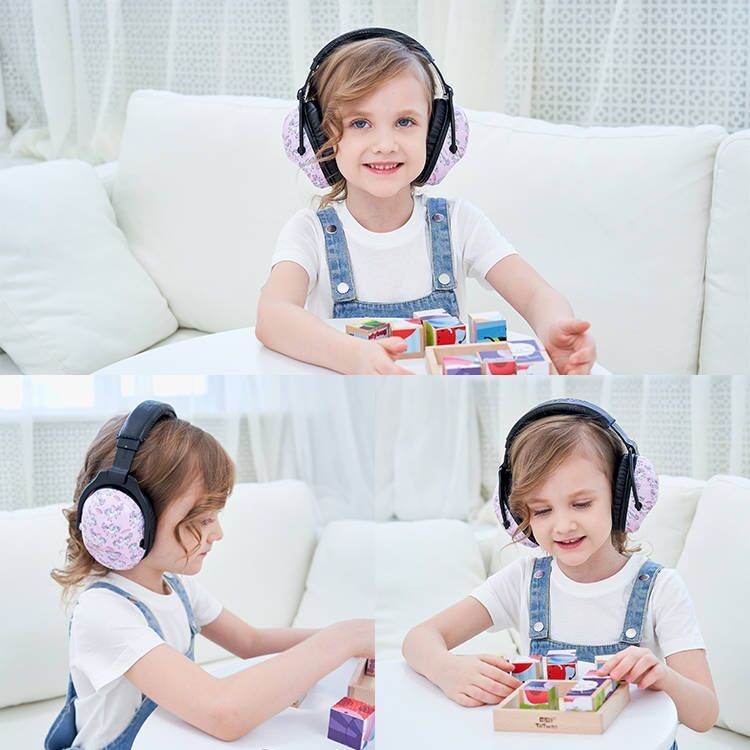 Children's sound insulation protective headphones shooting noise reduction earmuffs sports headset foldable headphones decompression protective earmuffs