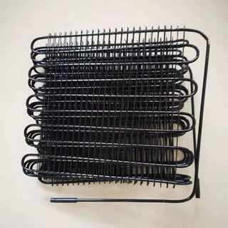 直冷蜗牛卷层冷凝器 散热器折叠式冷凝器风冷散热片网蜗牛