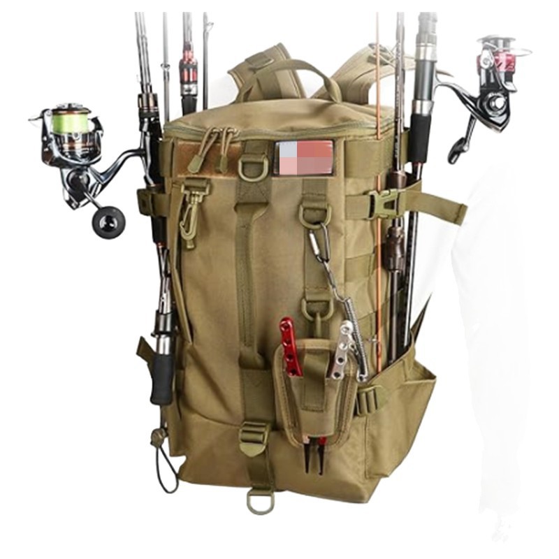 Bolsa cilíndrica de caña de pesca Luya bolsa de hombro al aire libre bolsa de caña de pesca bolsa de hombro redonda