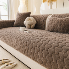 法兰绒沙发垫子秋冬款跨进热卖简约防滑座垫短绒沙发套罩毛绒坐垫