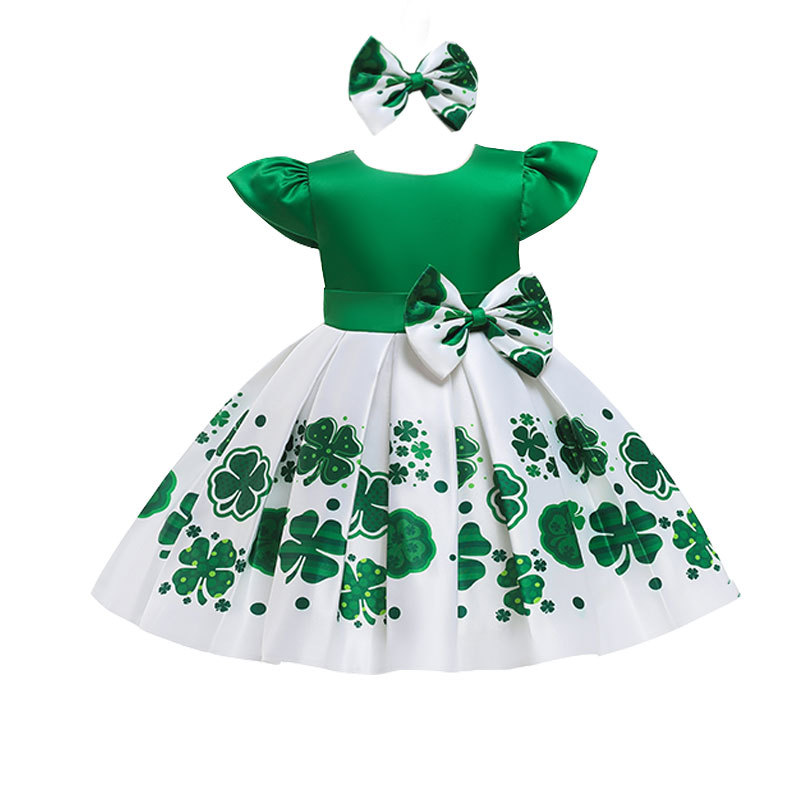 (Cross-border trading), evening dress with bow, hair accessory girl's 5
