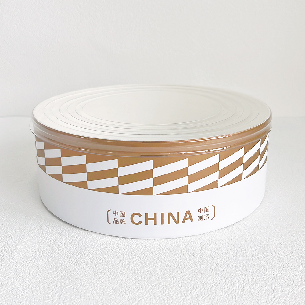 新款网红圆形蛋糕盒4寸6寸8寸10寸pet盖蛋糕纸罐