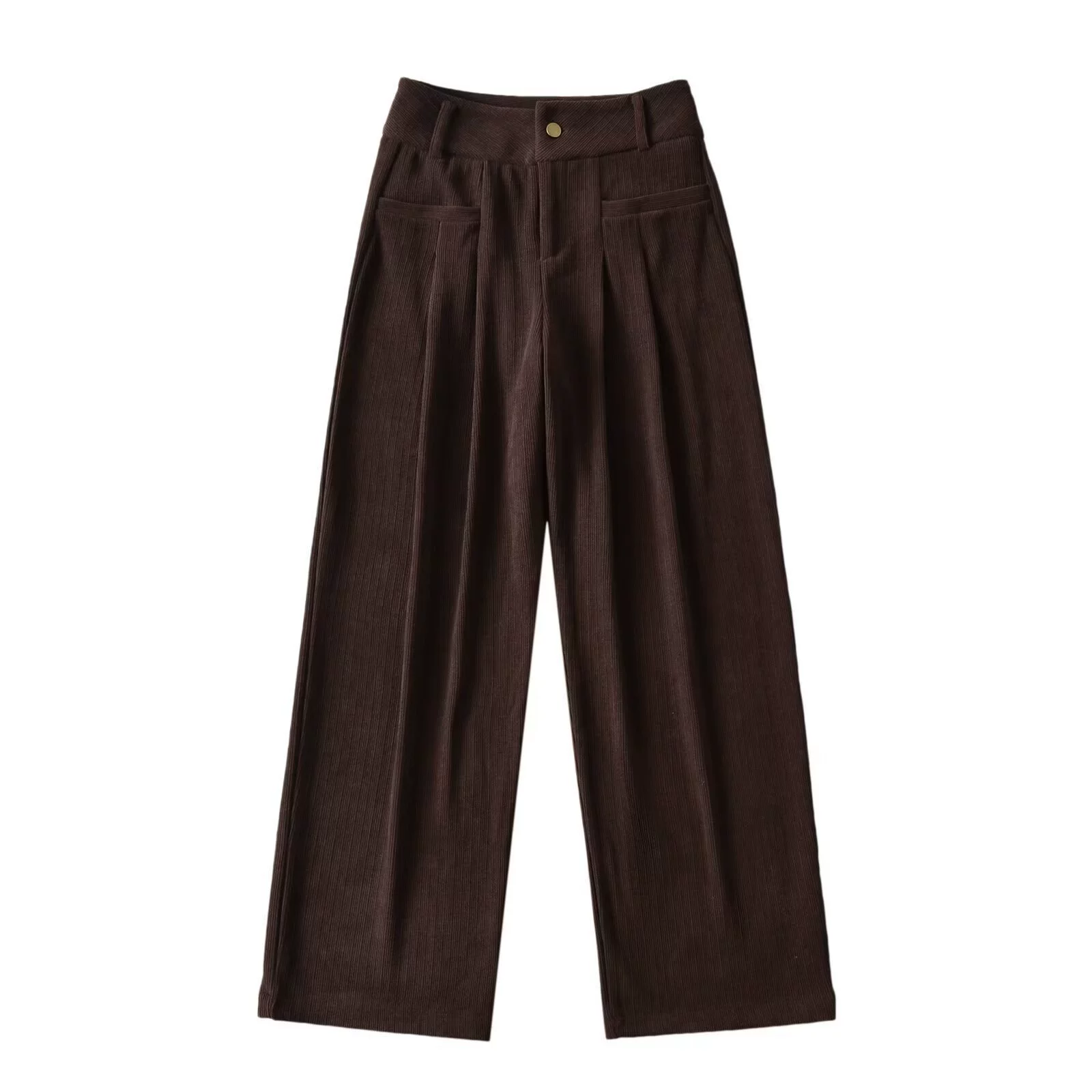 Трансграничная женская одежда оптом в европейском и американском стиле, американские вельветовые прямые широкие брюки в стиле ретро, ​​тонкие повседневные брюки с высокой талией