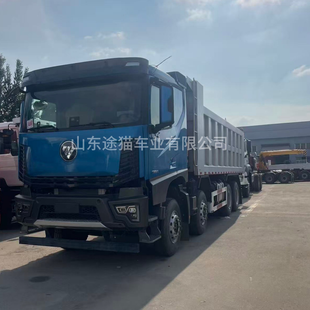 Foton Auman Galaxy 8X4 Front Four-Wheel Drive Rear Eight-Wheel Dump Truck for Mining, Soil, Gravel, and Sand Transport with Rear Dumping