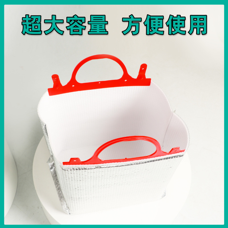スポットアルミ箔パールコットン断熱ハンドバッグケータリングテイクアウトバーベキュー断熱バッグ使い捨て立体生鮮食品バッグ|undefined