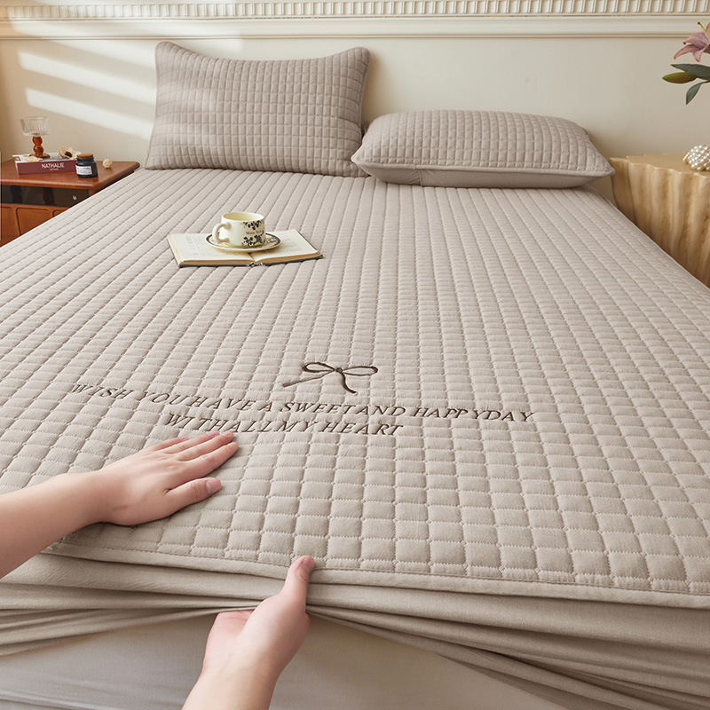 2025 nuevo estilo tipo A funda de cama acolchada de una sola pieza 2025 nuevo colchón de algodón cubierta protectora Simmons antideslizante