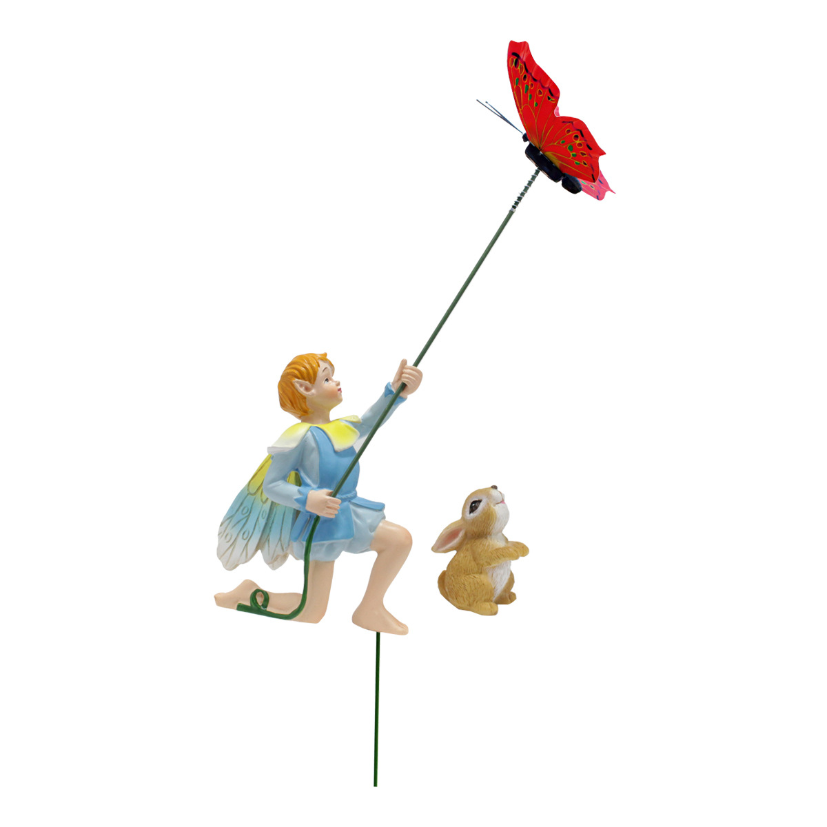   decoration balcony garden decoration flower pot decoration kite boy flower pot plant pot plug-in