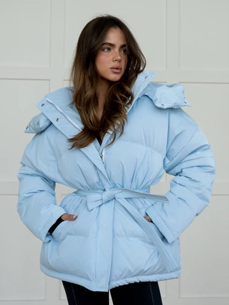 Women's Clothing hooded cotton jacket new style women's temperament hooded thick warm versatile zipper coat_voghion.com