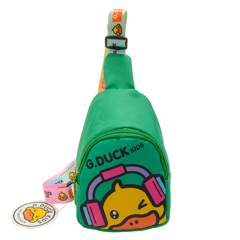 B.Duck, детская сумка, модная мультяшная плечовая сумка, держатель карт, грудная сумка для детского сада, рюкзак, школьная сумка