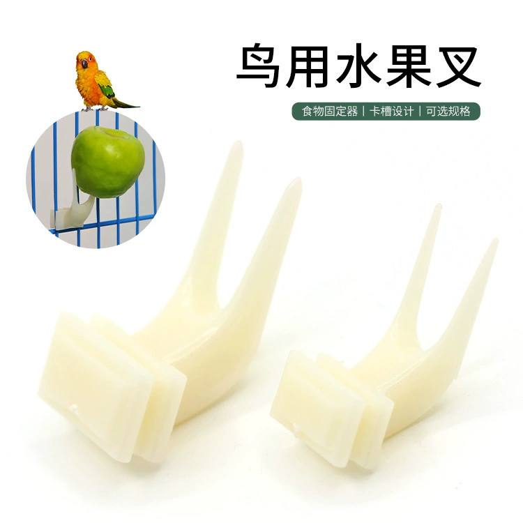 Доступная вилка для фруктов с вышивкой в ​​виде птицы, красный клюв, клетка для сороки, аксессуары для вилки для фруктов, коллекция аксессуаров для клетки для птиц