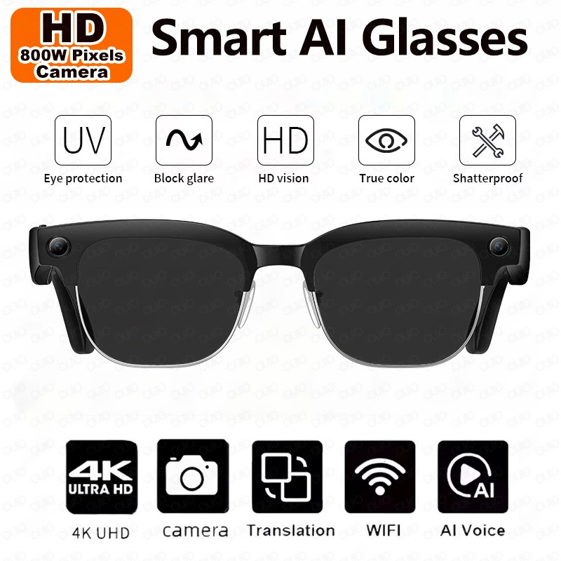 (Cross-border trading), smart glasses, camera, 800W, bluetooth