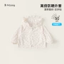 儿童连帽薄款碎花外出服