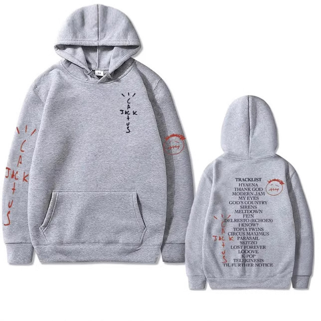 Cactus Jack Utopia Graphics Hoodie Men Hip Hop Fashion Trend