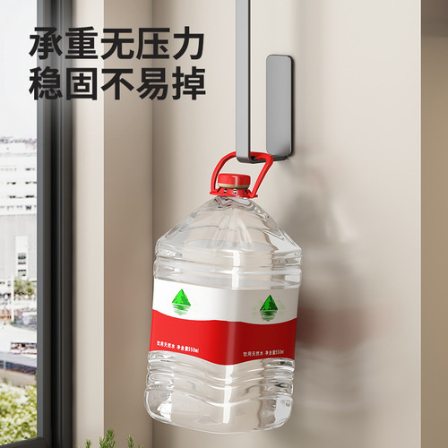 Gun gray kitchen roll paper rack without punching cabinet paper towel storage rack paper tube hanging rack plastic wrap rag storage rack