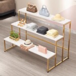 服装店中岛展示台展示架商场化妆品产品展台促销流水台包包鞋货架