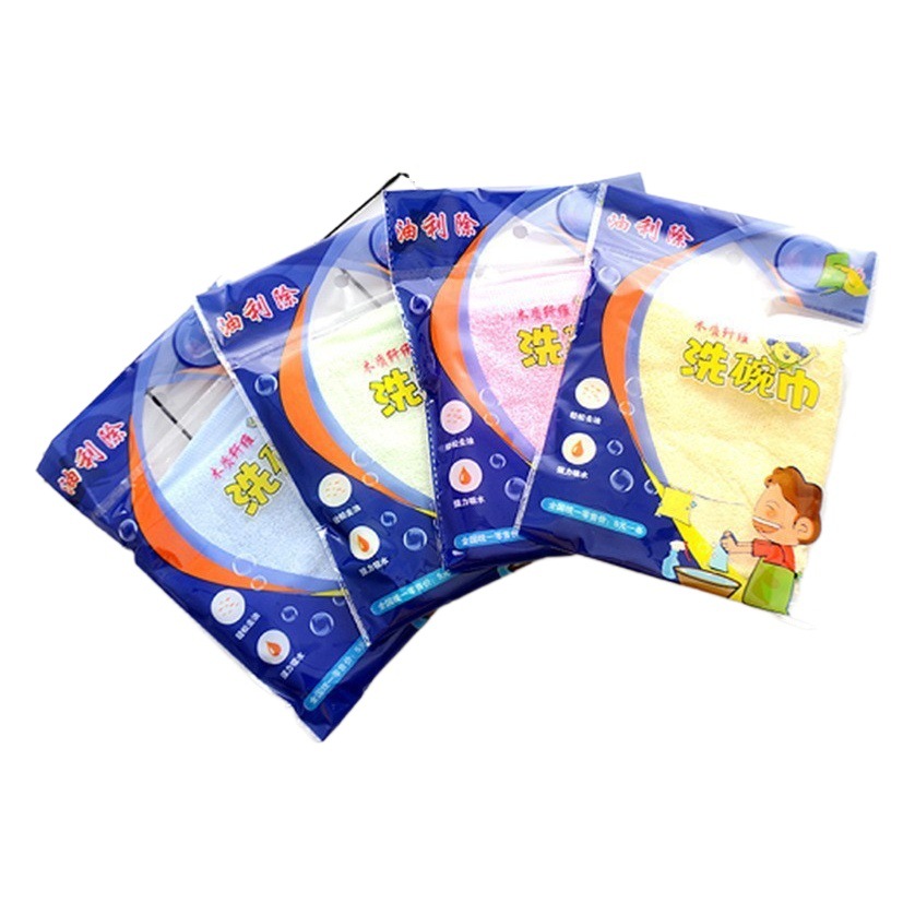 Venta al por mayor aceite eliminación plato toalla engrosada productos genuinos fibra de madera cocina trapo antiadherente aceite plato paño de limpieza estropajo