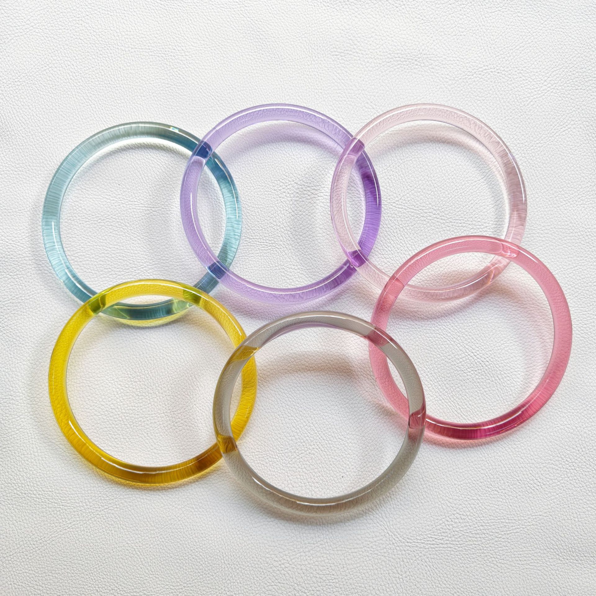 Plastic round handle DIY woven bag round handle ring, bag accessories acrylic handle
