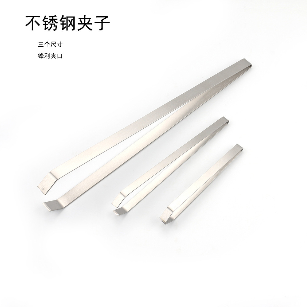 Stainless steel hair plucking pliers, integrated fish bone pliers, kitchen tool, household hair plucking pliers, pig hair tweezers, fish bone pliers