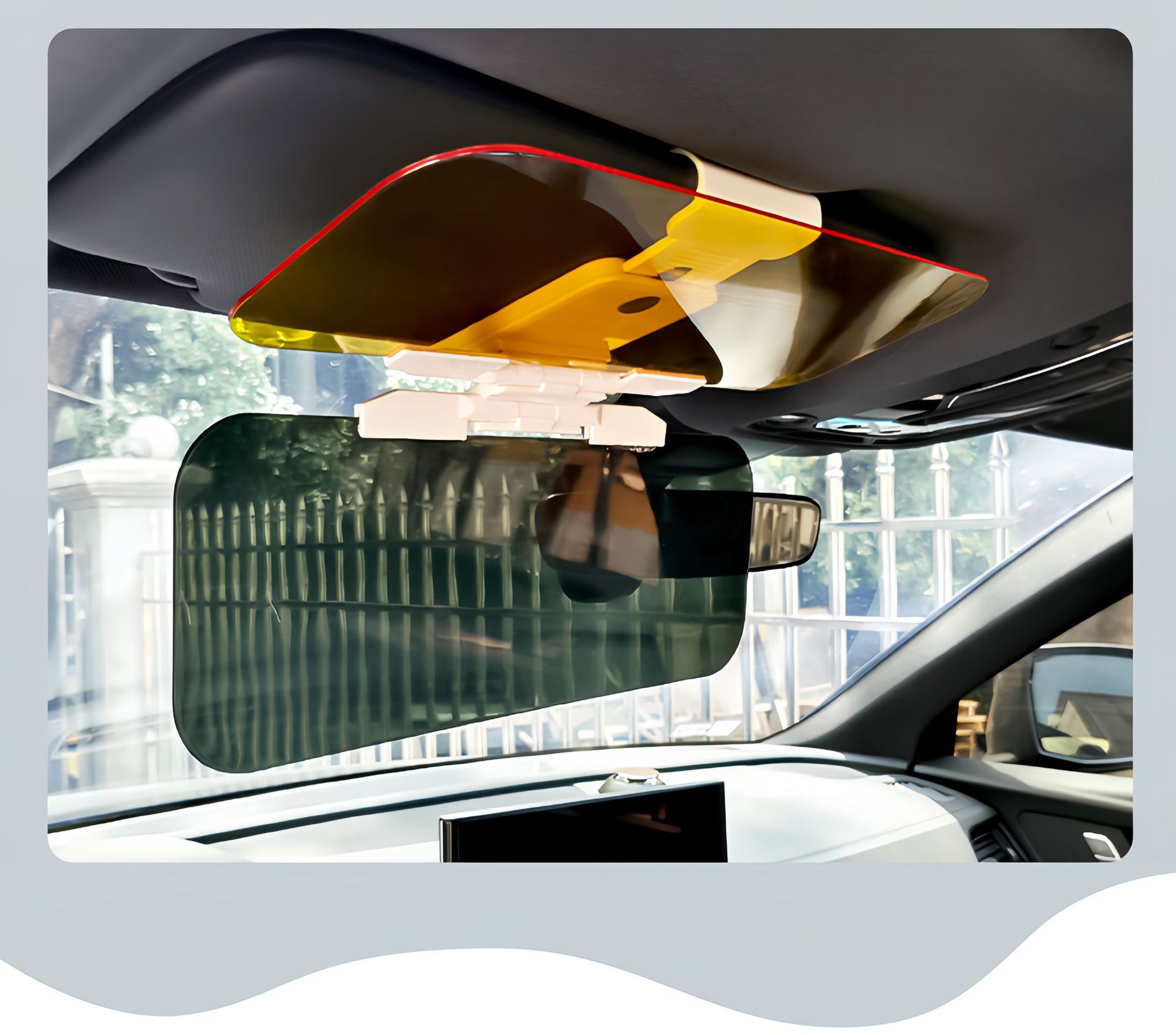 Car Anti-Glare Mirror, Car Anti-Glare Sun Visor, Driver's Eye Protection Device, Car Day and Night Sun Visor, Eye Protection Goggles