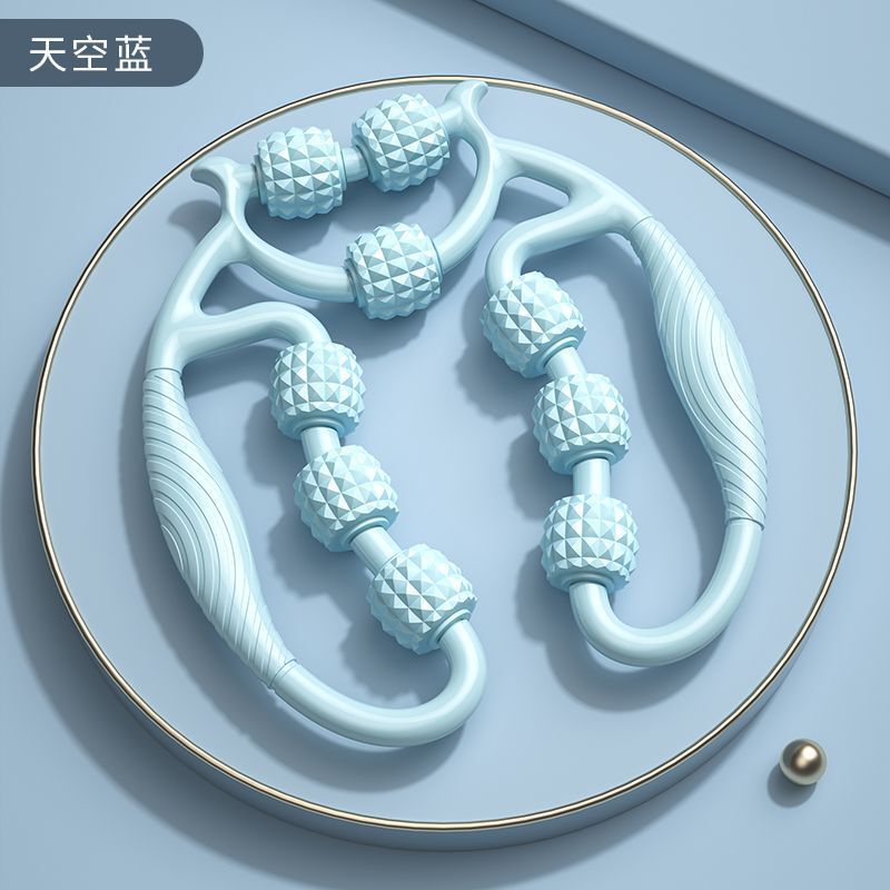 足の神器を転がしてヨガを伸ばして大きさの足の筋肉の運動をリラックスします。|undefined