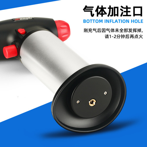 Manufacturer wholesale portable direct cigar flame gun welding gun barbecue lighter igniter ignition gun outdoor moxibustion