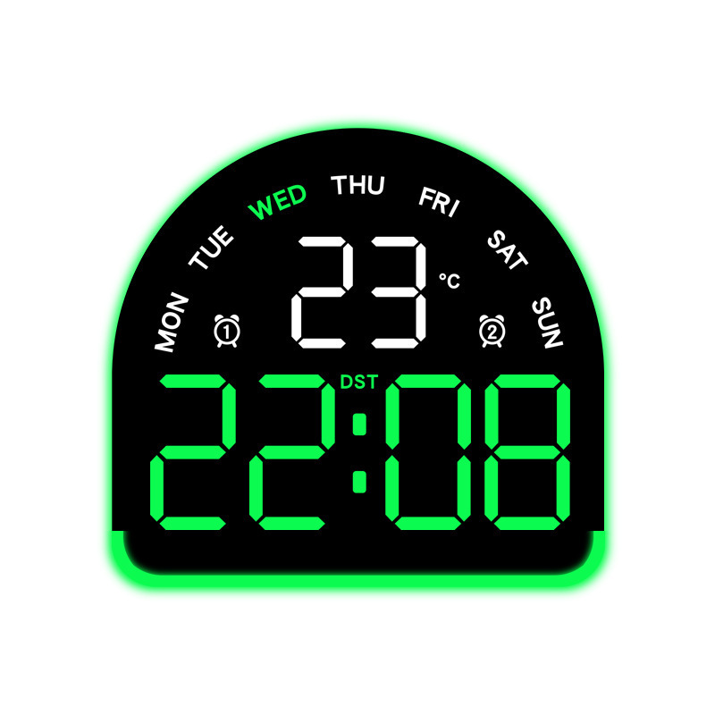 Nuevo reloj electrónico LED de luz de atmósfera reloj multifuncional de iluminación doméstica mostrando la temperatura del reloj de mesa 552