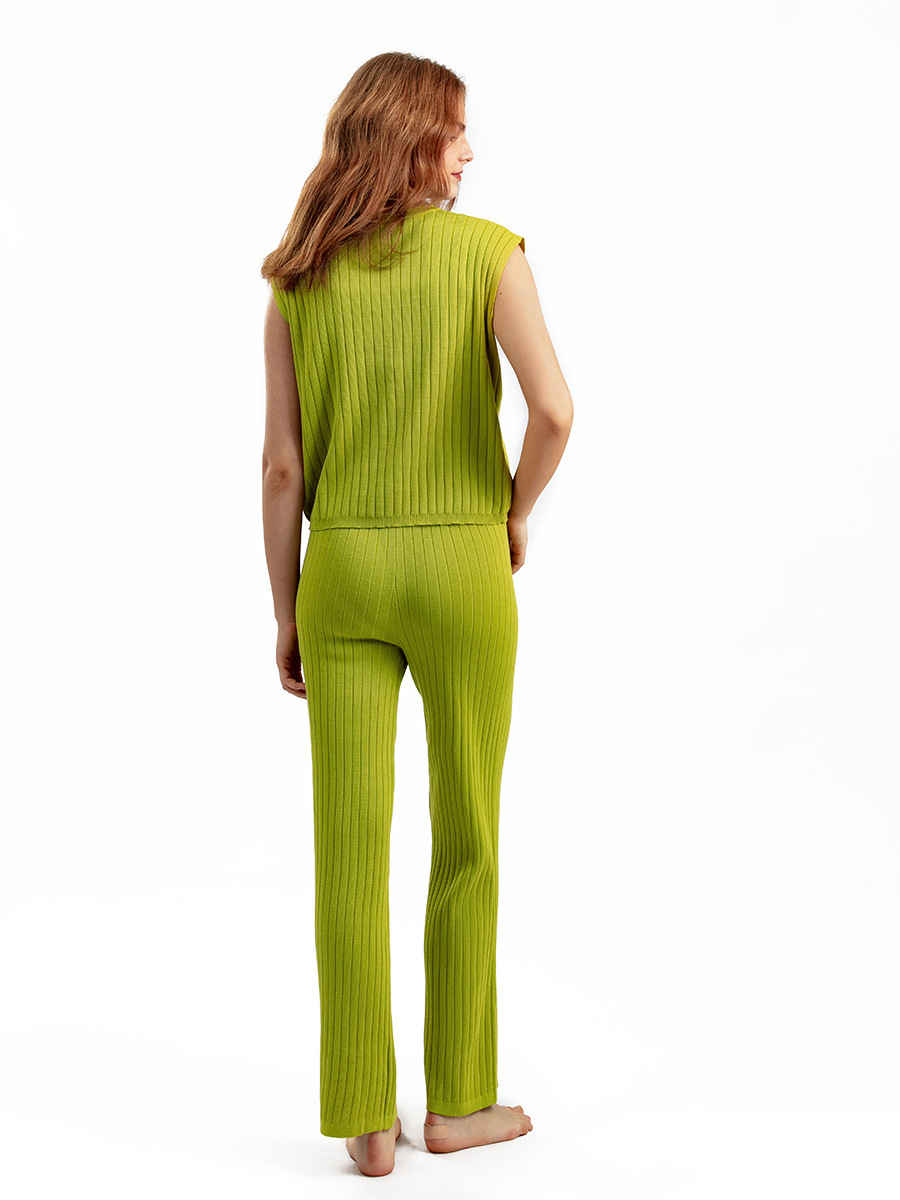 420g Weight Sleeveless Sleeve Length Ice Silk, Viscose Fabric Type Leisure Suit Sets Type Office, Outdoor, Daily Occasion Round Neck Neckline -1 Function Loose Fit Type Solid Color Pattern Summer Season Women's Gender Casual, Basic, Simple Style Style Office Outdoor Daily Women's Casual Basic Simple Style Solid Color Ice Silk Viscose Leisure Suit Pants Sets 9