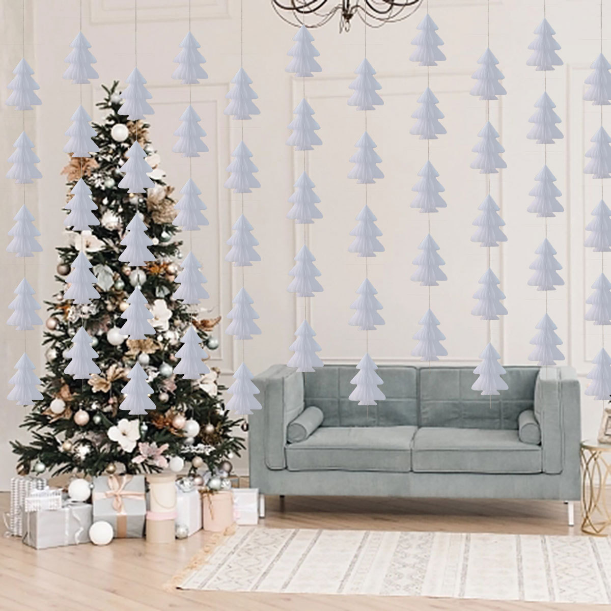 화이트 싱글그루 48겹/15그루 세트