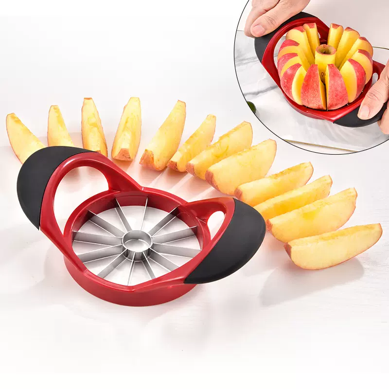 不锈钢苹果分切器梨子切块器12片切果器家用苹果切水果分割小工具