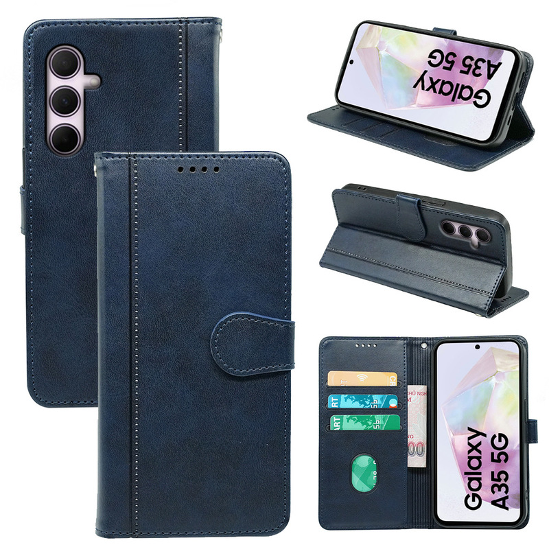 Suitable for Samsung Samsung A36 Mobile Phone Leather Case A16 5g Calfskin Flip Cover A55 Magnetic Mobile Phone Protective Case Suitable for Samsung Samsung A36 Mobile Phone Leather Case A16 5g Calfskin Flip Cover A55 Magnetic Mobile Phone Protective Case