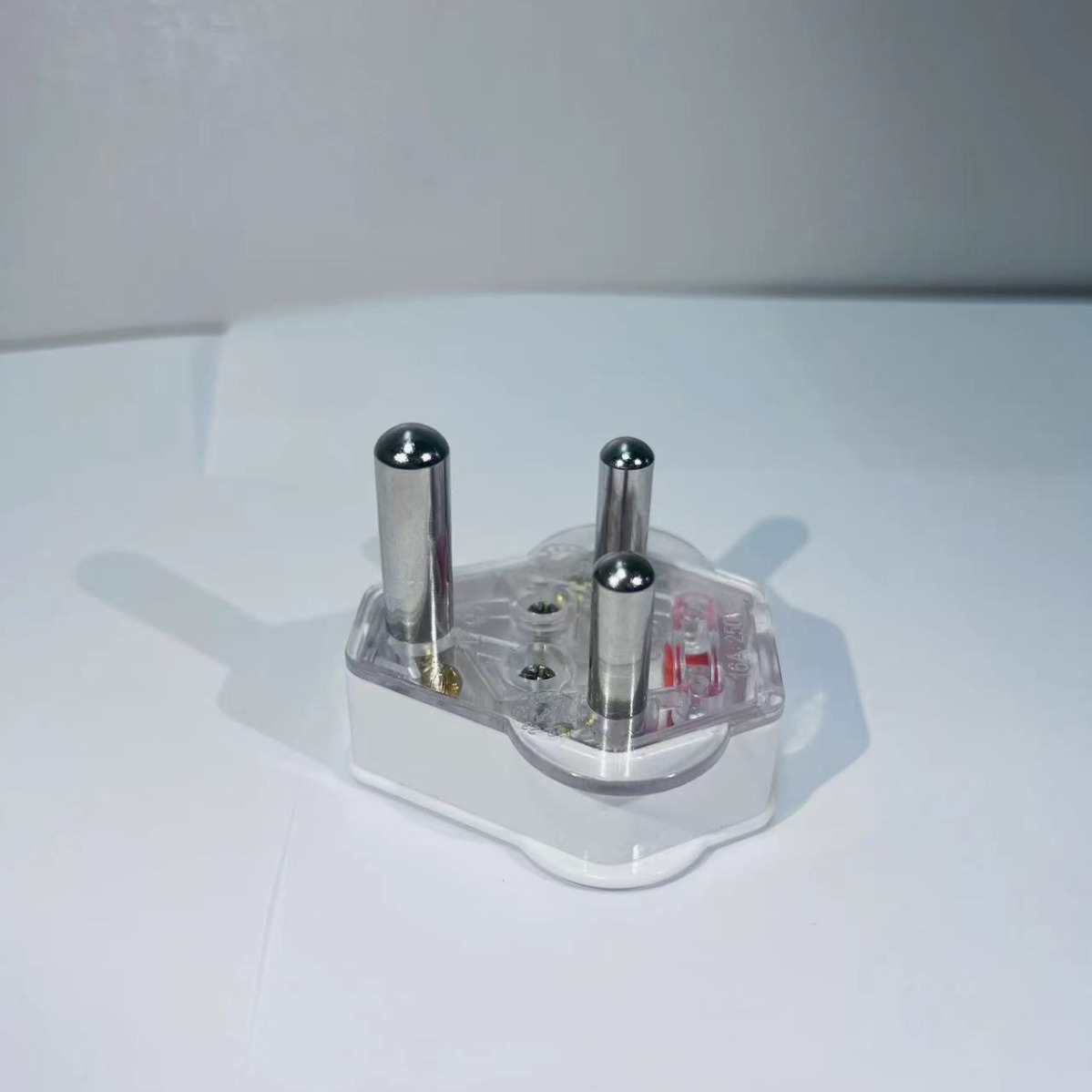 南非规格插头可接线三圆柱插脚小三圆电源小转换插座