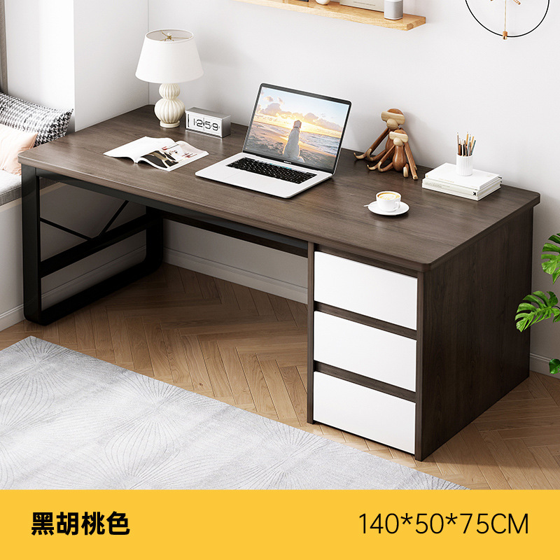 Escritorio para computadora doble Escritorio con cajón Dormitorio Hogar Escritorio simple Escritorio moderno simple Banco de trabajo