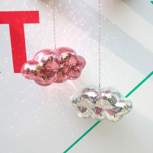 Hanging Disco Clouds Home Ornaments Pendant Crafts Multicolor Room Decoration Home Decoration Photography Props