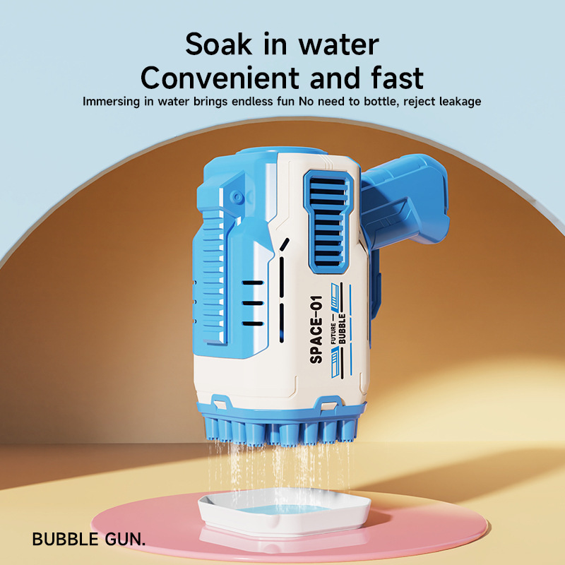 New Cross-border Electric Handheld Gun For Children, 32-hole Internet-famous Machine, Wholesale Multi-hole Bubble Maker_voghion.com