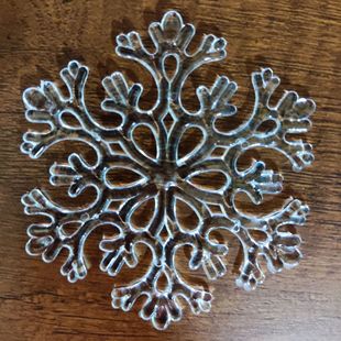 15cm Acrylic Snowflake Transparent Snowflake Christmas Snowflake Wholesale Christmas Pendant