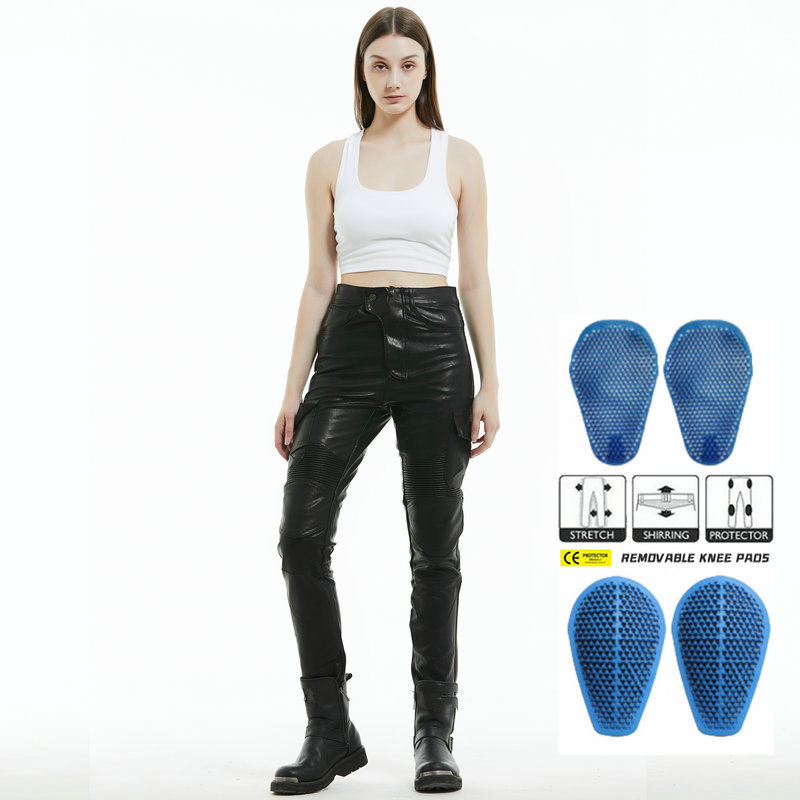 VOLERO motocicleta montar pantalones multi-ropa de trabajo bolsa impermeable anti-caída Pantalones mujer Caballero motocicleta pantalones de cuero de silicona equipo de protección