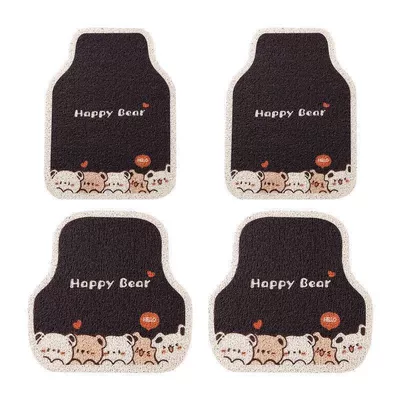 Universal Foot Pad — driver's seat floor mat, universal - black-bear-full-set-of-four-parts-for-the-vehicle
