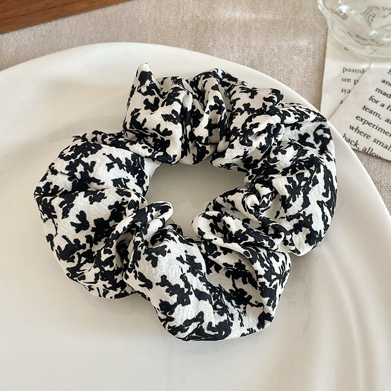 韩风高弹力蕾丝大肠发圈女耐用大方巾头饰皮筋发绳高级感头花发饰|undefined