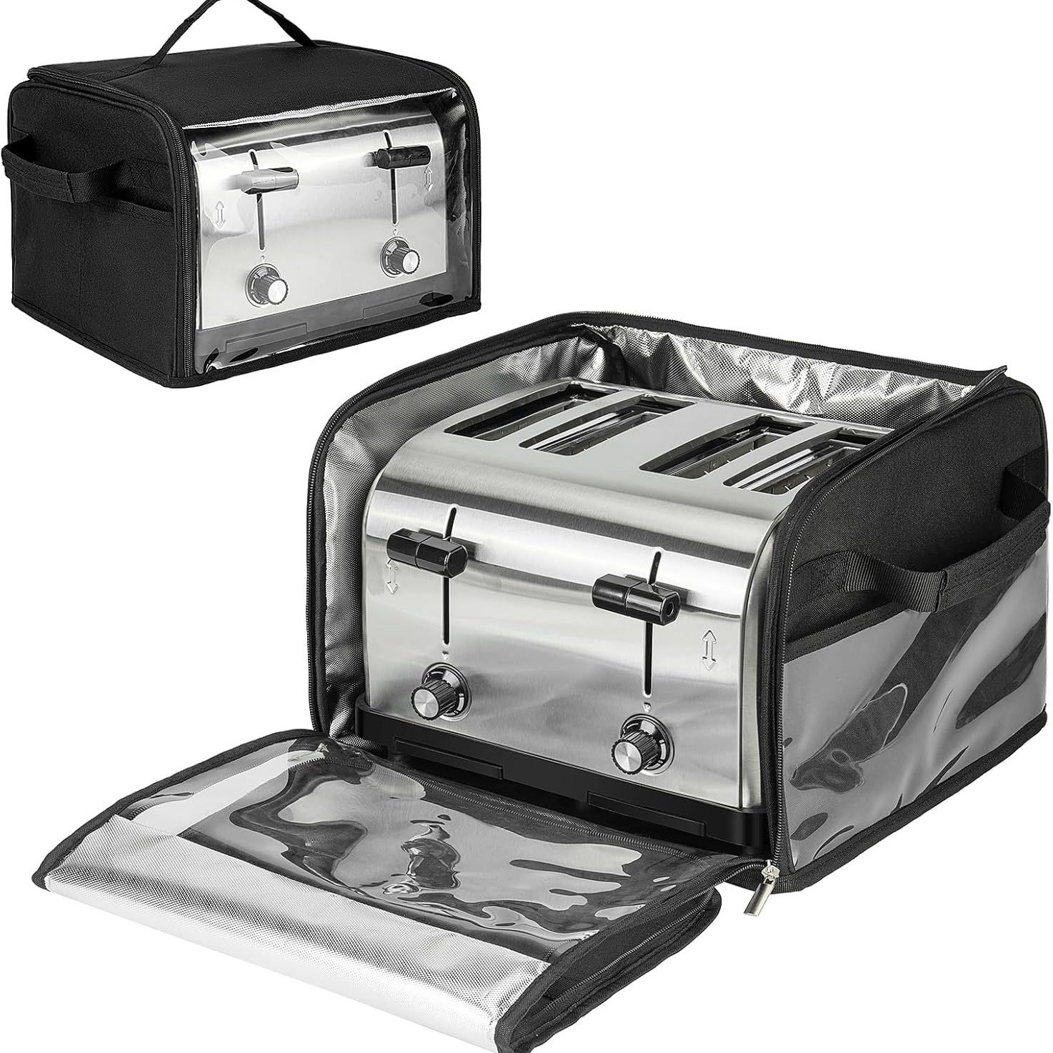 Cuisinart/BELLA/Black 및 Decker 4 슬라이스 토스터와 호환되는 새로운 토스터 커버