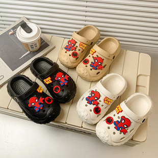 Cross-border new children's slippers high elastic EVA garden shoes summer beach sandals parent-child sandals outdoor hole shoes