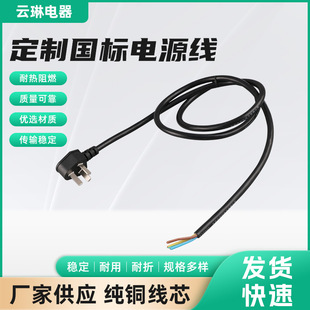 Household national standard computer power cord three-hole host plug wire rice cooker pot kettle extension cord wholesale