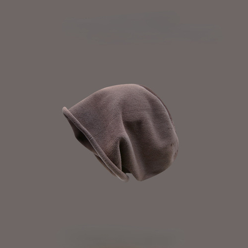 Japanese retro knitted pile hat for women, trendy brand, versatile ins wool hat, hip-hop warm and cold hat for men