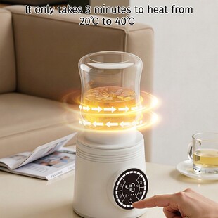 Portable USB Rechargeable Bottle Warmer for Baby Outside Use