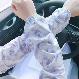New Work Sleeve Sunscreen Ice Sleeve Women's Summer Thin Household Work Anti-fouling Hand Sleeve Arm Protection Long Sleeve