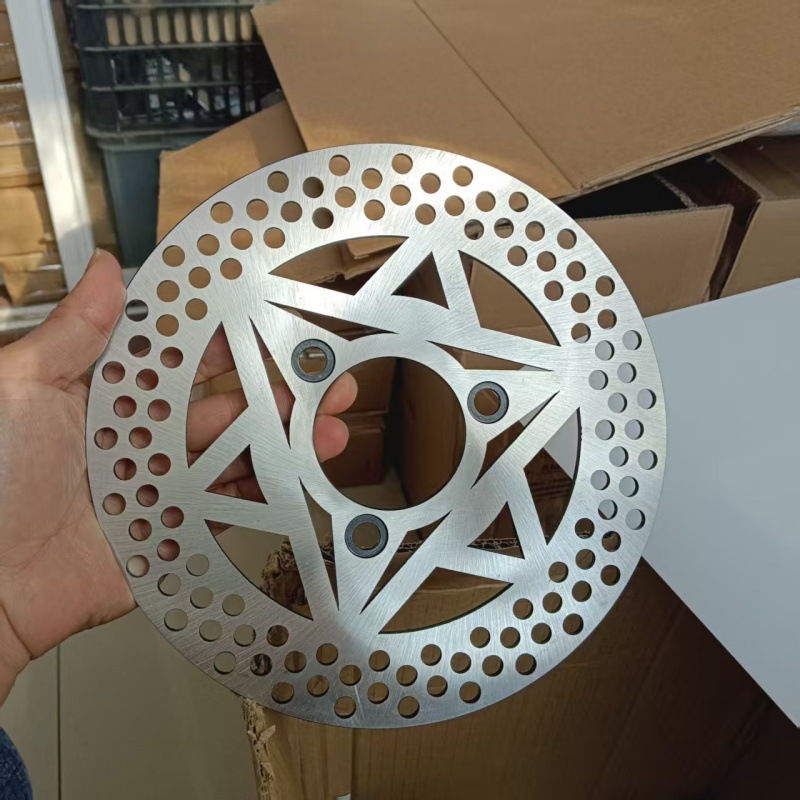 Aircraft-Grade Disc Brake Rotor 220*58*4 Thick - Hole Spacing 70, Brake Disc No. 9 for Niu, Yadea, Lujia Front Wheel, Thickened