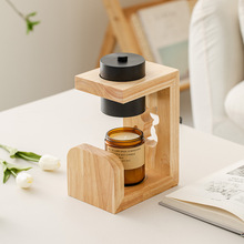 香薰灯融蜡灯现代居家简约天然实木无火插电融烛灯北欧加热熔蜡灯